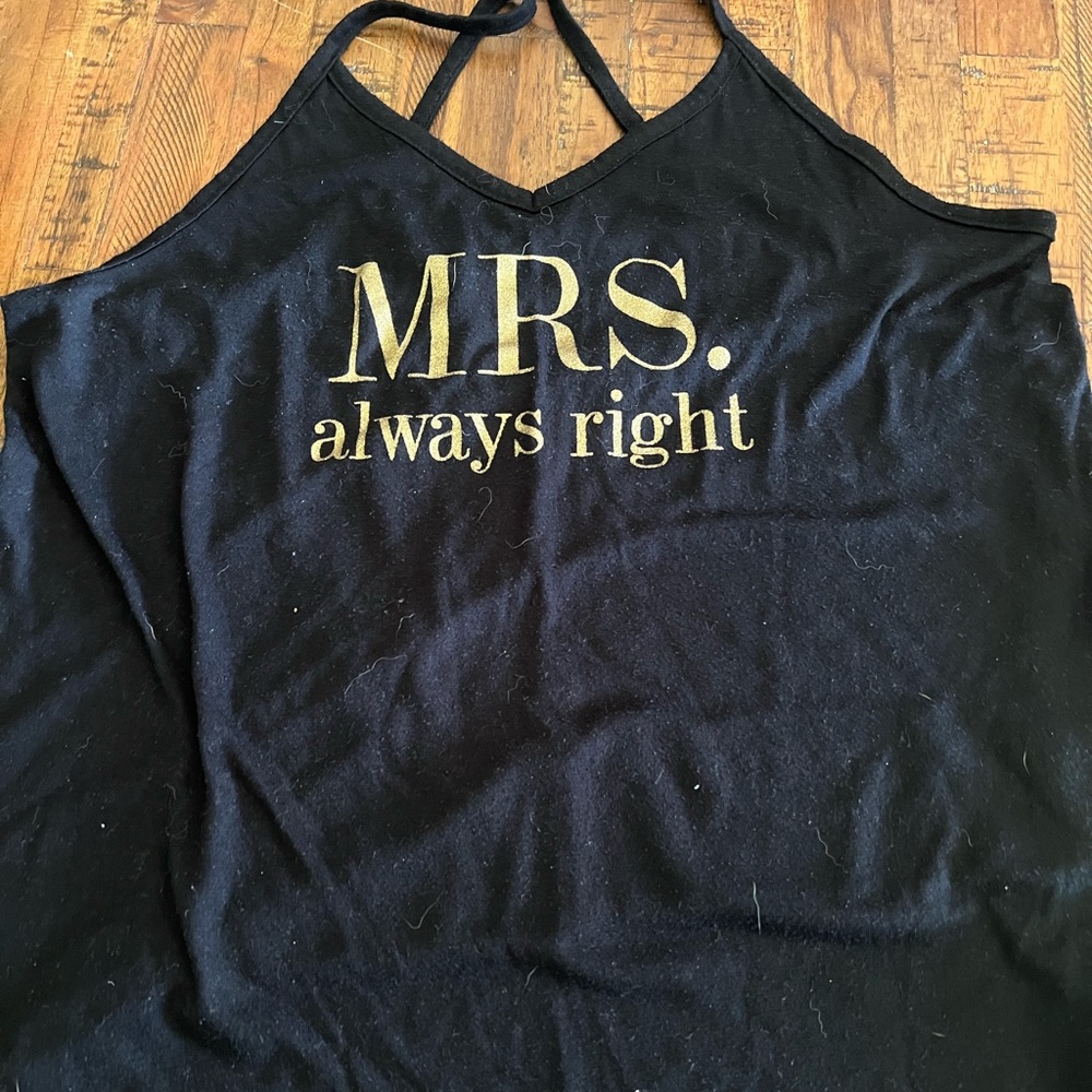 “Mrs. Always Right” Tank